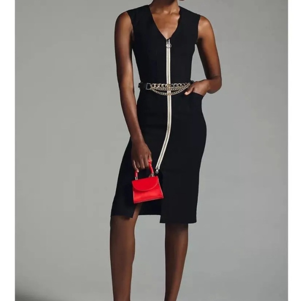 NWT 6, Maeve by Anthropologie size 6 Zip-up pencil dress